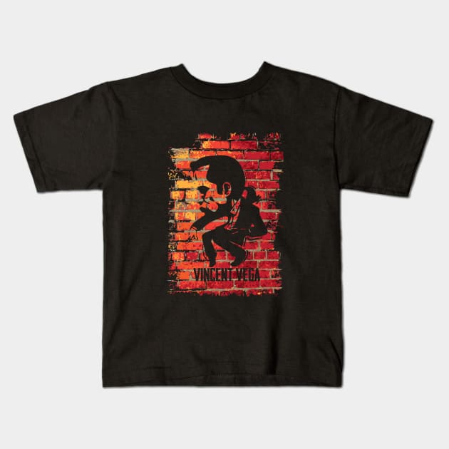 Vincent Vega - Pulp Fiction Kids T-Shirt by CAUTODIPELO